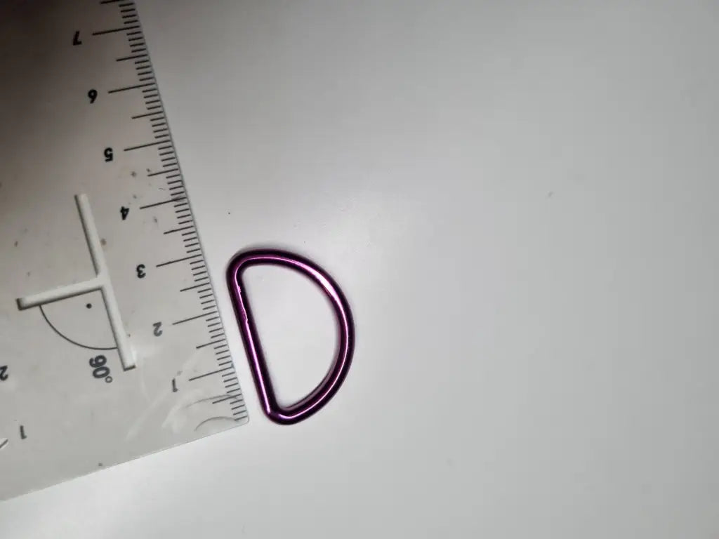 D-Ringe Metallic Colours New für 25mm Gurtband Pink