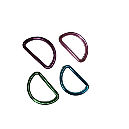 D-Ringe Metallic Colours New für 25mm Gurtband Pink
