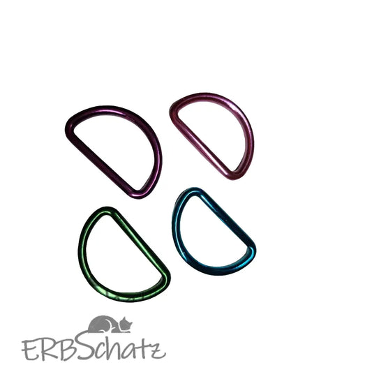 D-Ringe Metallic Colours New für 25mm Gurtband Pink