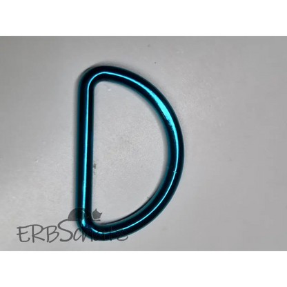D-Ringe Metallic Colours New für 25mm Gurtband - Blau