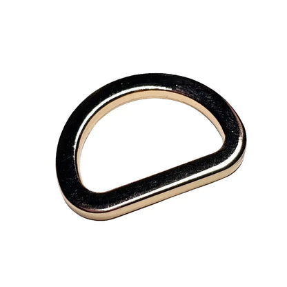 D-Ringe modern Farbauswahl für 20mm Gurtband Gold
