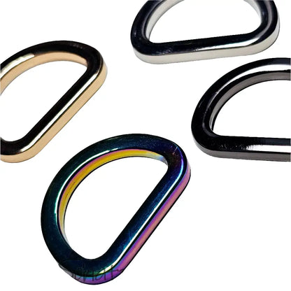 D-Ringe modern Farbauswahl für 20mm Gurtband Gold