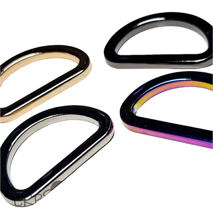 D-Ringe modern Farbauswahl für 25mm Gurtband Gold