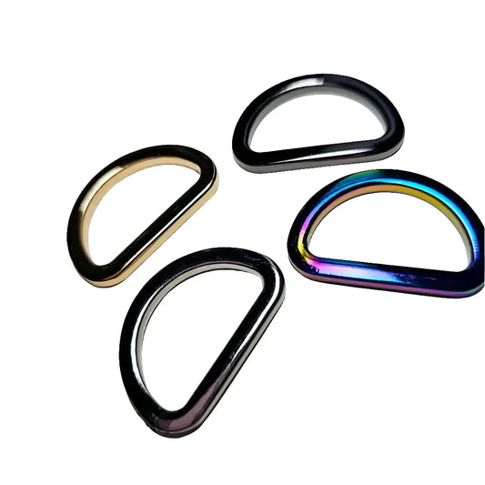 D-Ringe modern Farbauswahl für 25mm Gurtband Gold