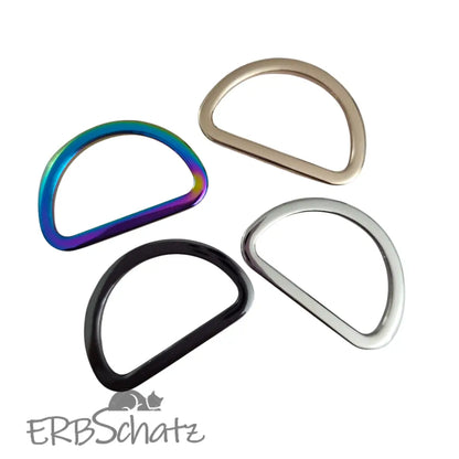 D-Ringe Modern Farbauswahl für 38mm Gurtband Gold