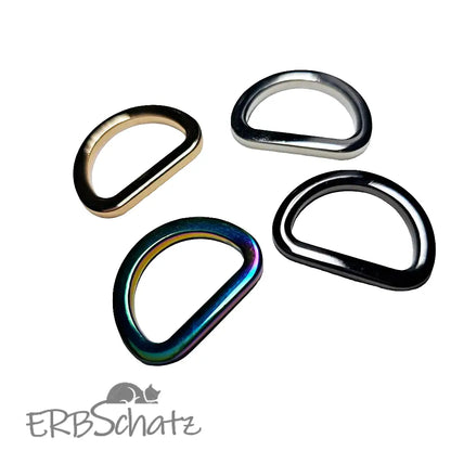 D-Ringe modern Farbauswahl für 20mm Gurtband