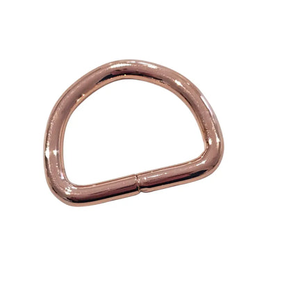 D-Ringe Neu | Bruchlast 220 kg | für 25mm Gurtband Roségold