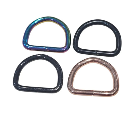 D-Ringe Neu | Bruchlast 220 kg | für 25mm Gurtband Roségold