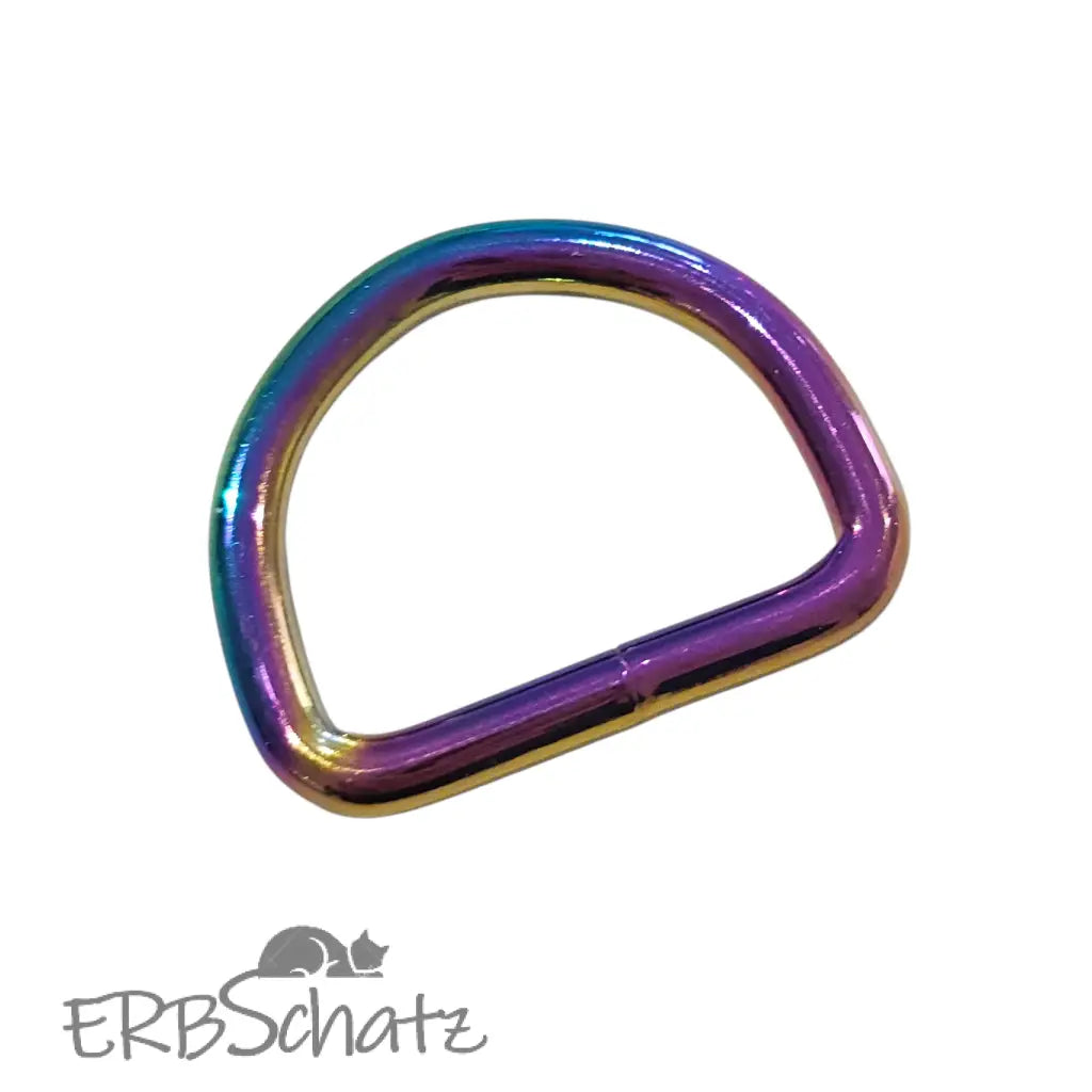 D-Ringe Neu | Bruchlast 220 kg | für 25mm Gurtband Roségold