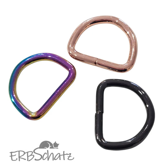 D-Ringe Neu | Bruchlast 220 kg | für 25mm Gurtband