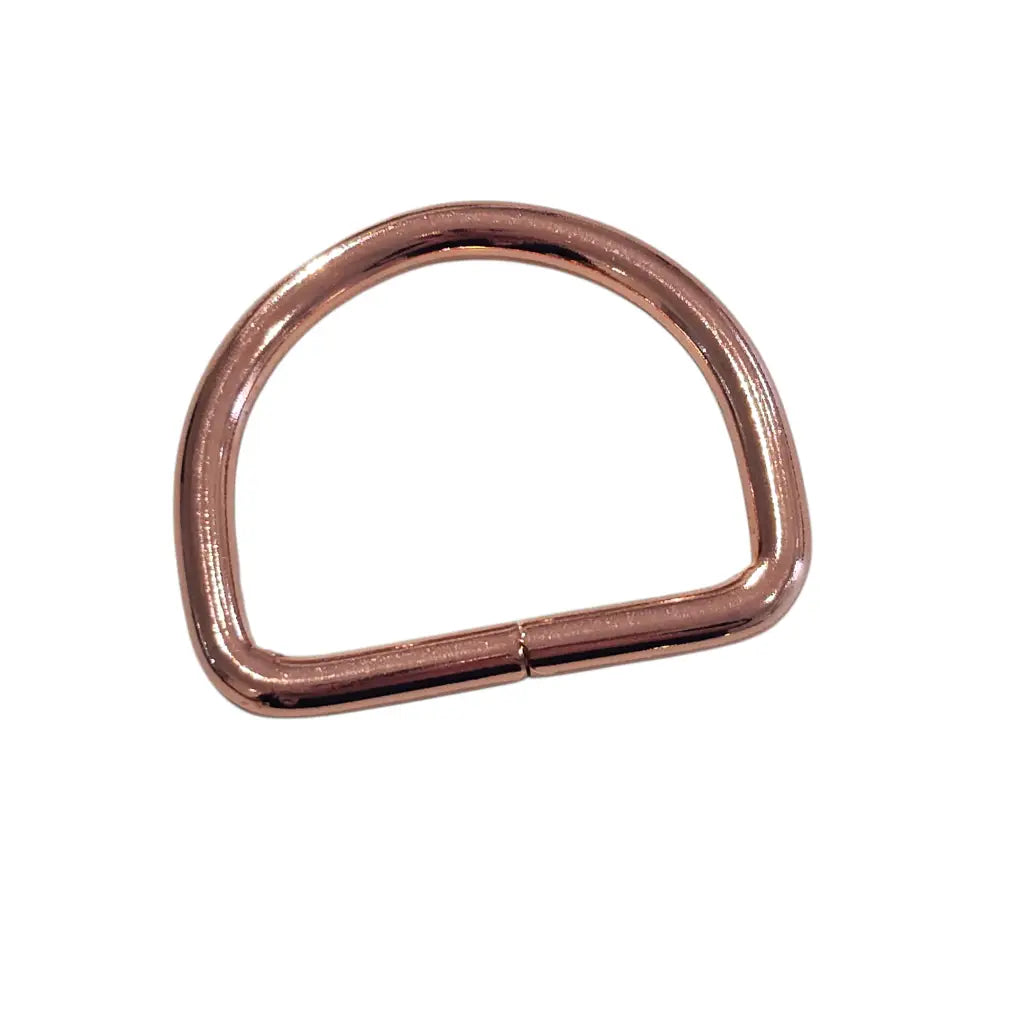 D-Ringe Neu | Bruchlast 300 kg | für 38mm Gurtband Roségold