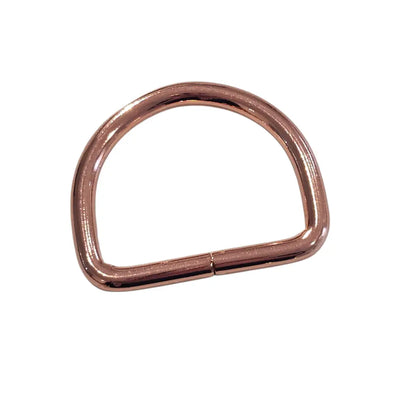 D-Ringe Neu | Bruchlast 300 kg | für 38mm Gurtband Roségold
