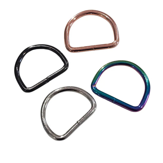 D-Ringe Neu | Bruchlast 300 kg | für 38mm Gurtband Roségold