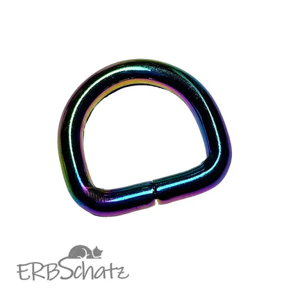 D-Ringe Rainbow höher für 20mm Gurtband - Rainbow