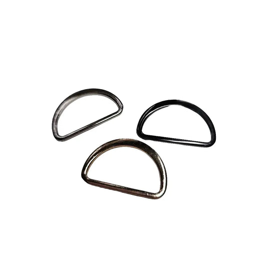 D-Ringe schmale Form Farbauswahl für 30mm Gurtband Gold