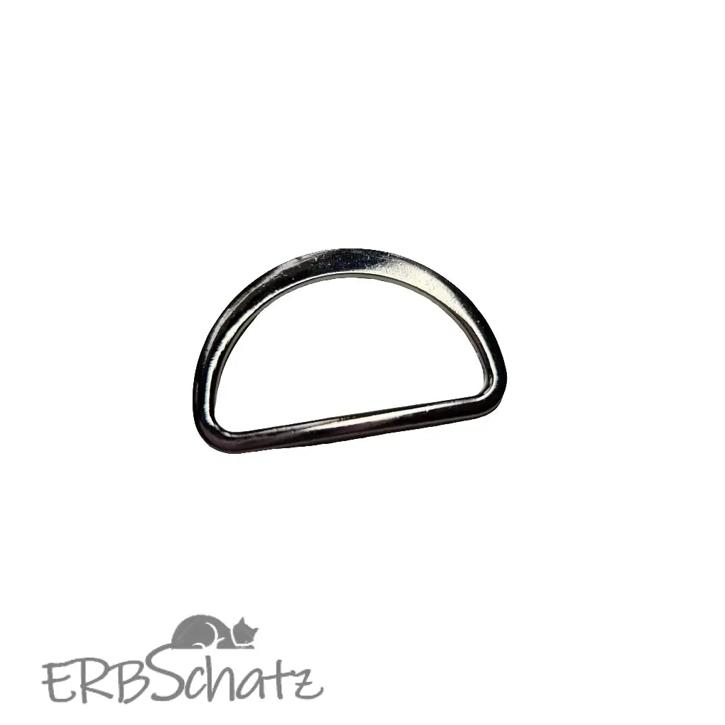 D-Ringe schmale Form Farbauswahl für 30mm Gurtband - Silber