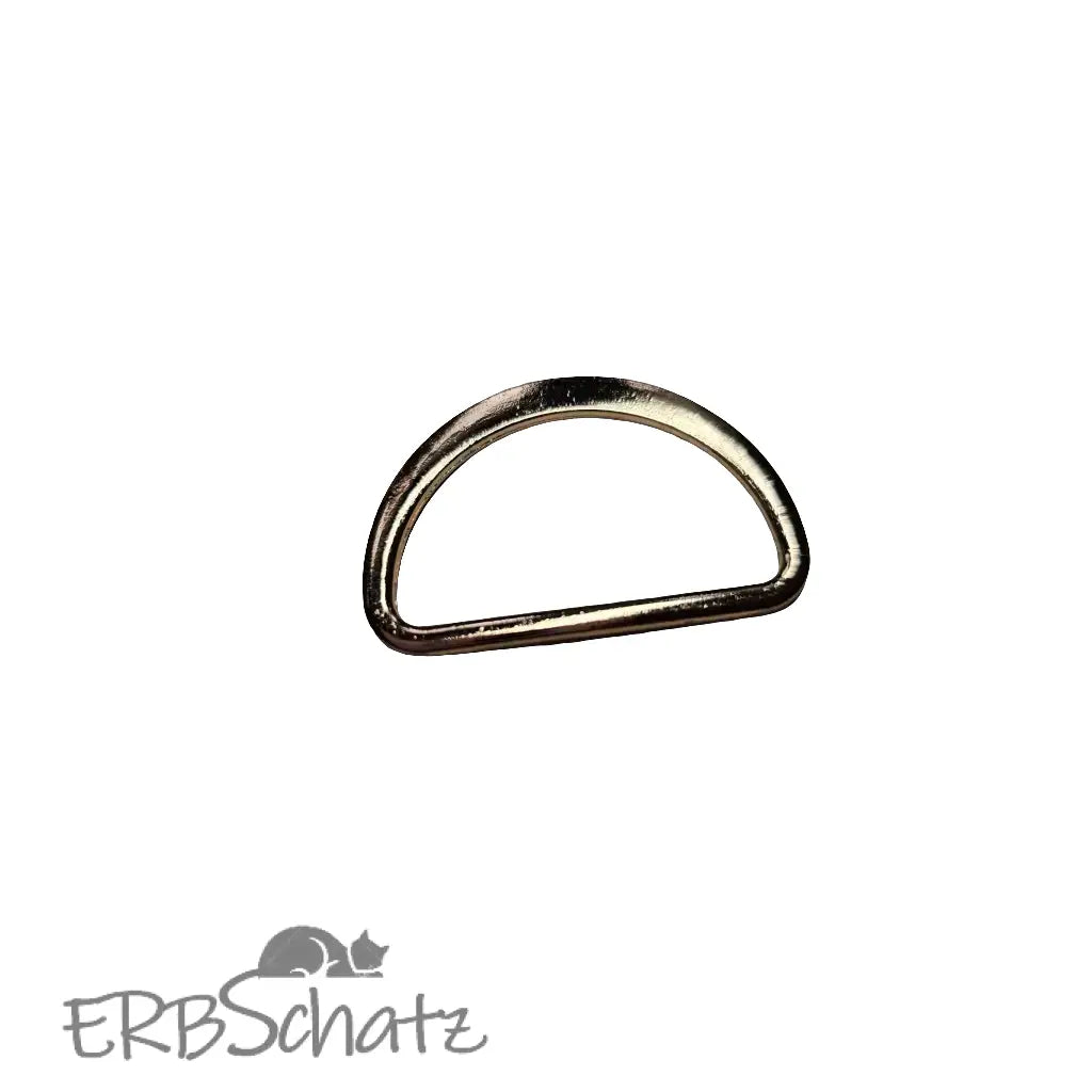 D-Ringe schmale Form Farbauswahl für 30mm Gurtband - Gold