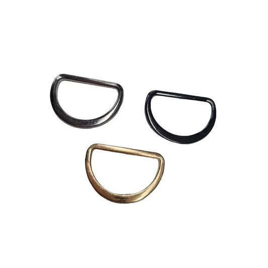 D-Ringe schmale Form Gold Silber Gun Metal für 25mm Gurtband
