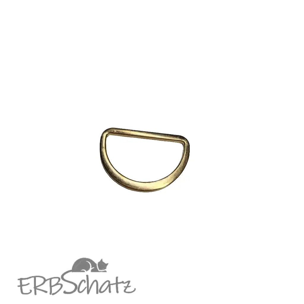 D-Ringe schmale Form Gold Silber Gun Metal für 25mm