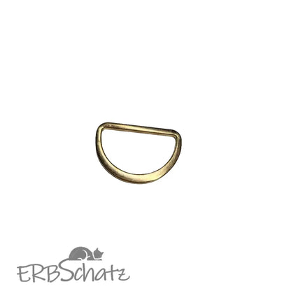 D-Ringe schmale Form Gold Silber Gun Metal für 25mm