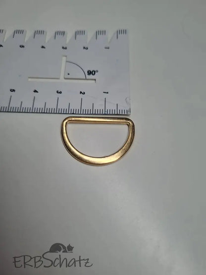 D-Ringe schmale Form Gold Silber Gun Metal für 25mm