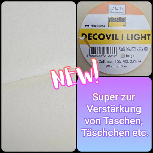 Decovil I Light fxierbare Einlage für Taschen 90cm breit