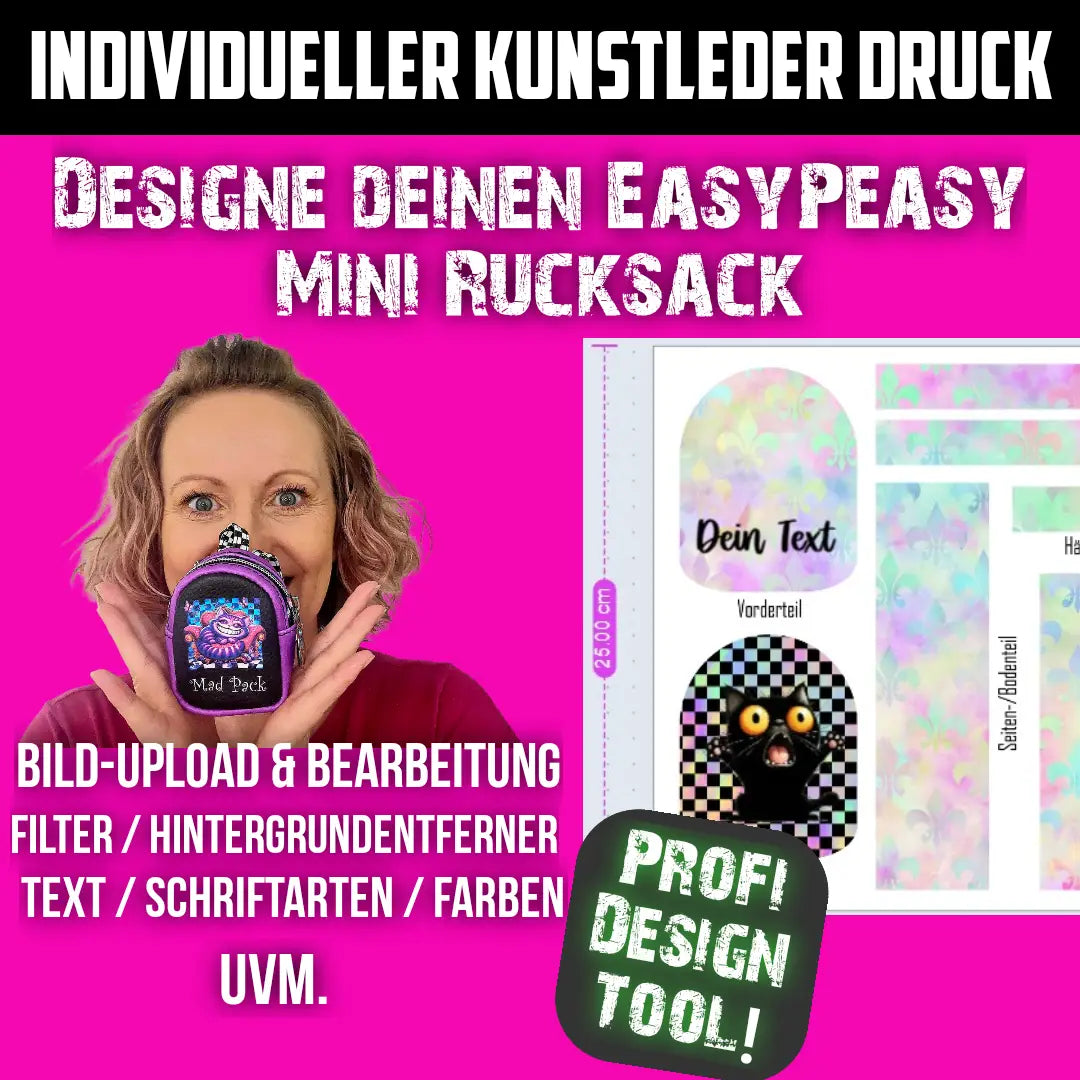 Designe Deinen EasyPeasy Mini Rucksack | Individueller Druck