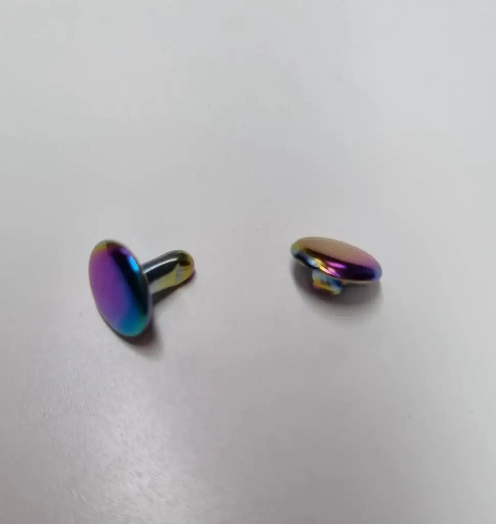 Doppelkopfnieten Farbauswahl 9x9mm Rainbow