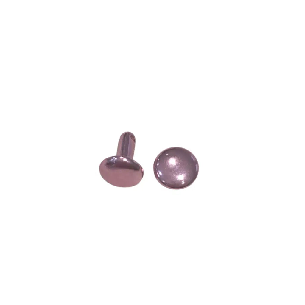 Doppelkopfnieten metallic bunt 8x8mm Pink