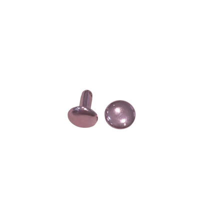 Doppelkopfnieten metallic bunt 8x8mm Pink