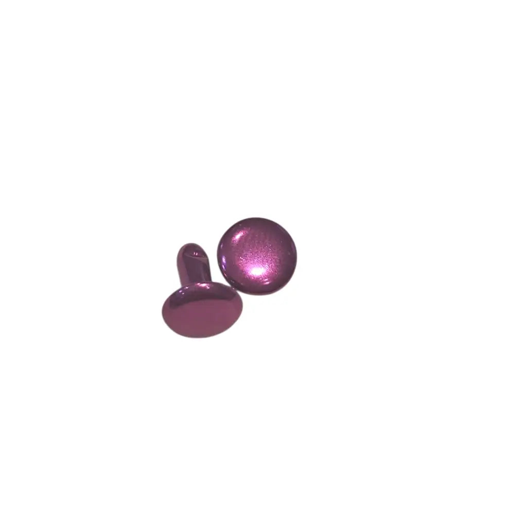 Doppelkopfnieten metallic bunt 8x8mm Pink