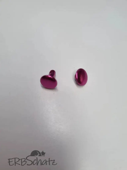 Doppelkopfnieten metallic bunt 8x8mm Pink