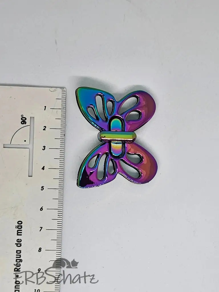 Drehverschluss Schmetterling Rainbow - reißverschluss