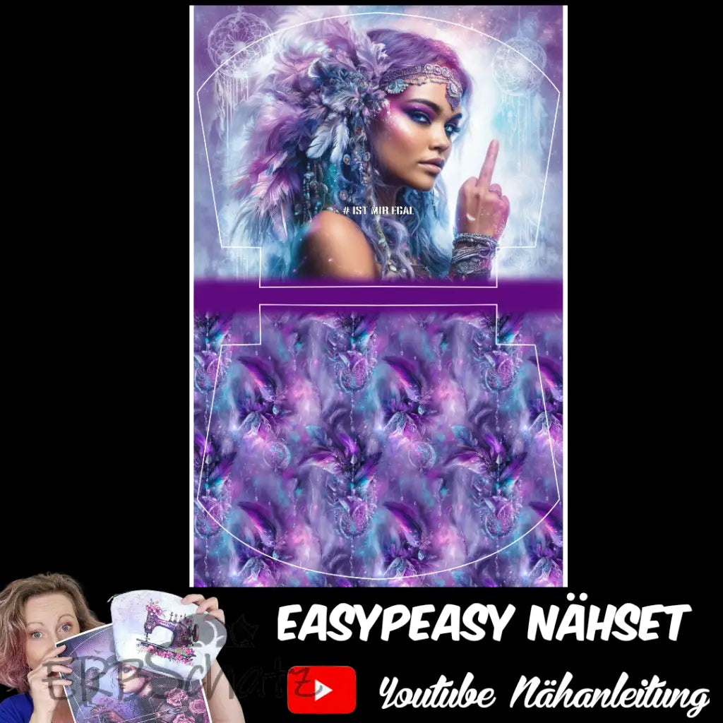 Easy Peasy KL Panelset Boho Girl Purple #Egal