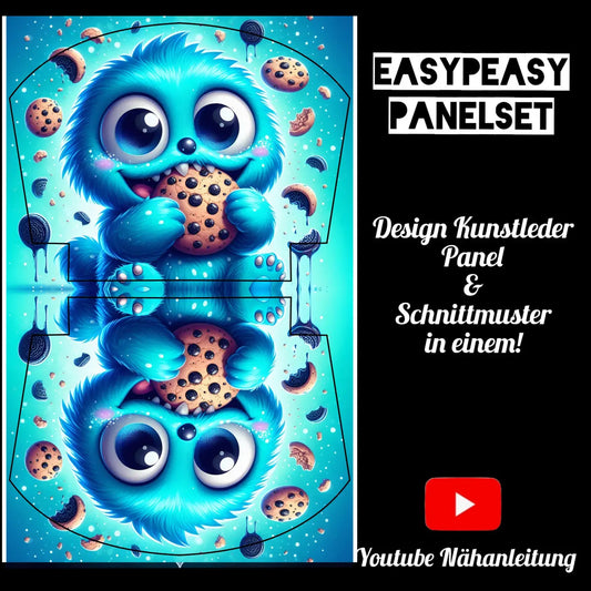 Easy Peasy KL Panelset Cookie Monster | Kosmetiktasche