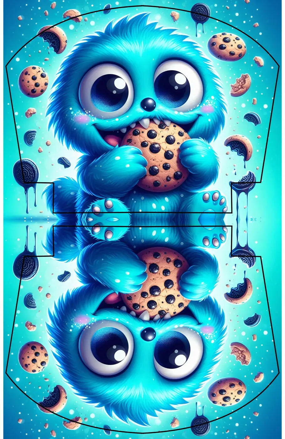 Easy Peasy KL Panelset Cookie Monster | Kosmetiktasche