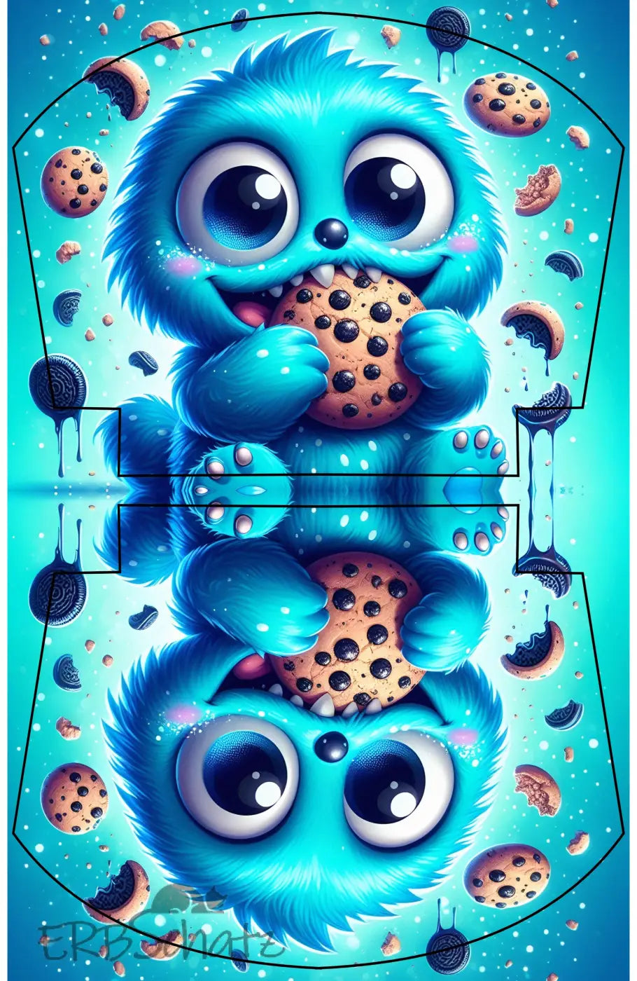 Easy Peasy KL Panelset Cookie Monster | Kosmetiktasche