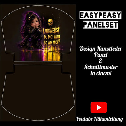 Easy Peasy KL Panelset Gelangweilte Girl | Kosmetiktasche