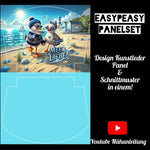 Easy Peasy KL Panelset Meer Liebe | Kosmetiktasche Roundtop