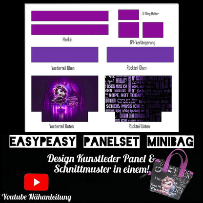 Easy Peasy KL Panelset MiniBag | Dancing Unicorn