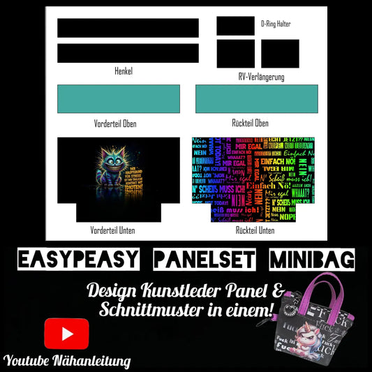 Easy Peasy KL Panelset MiniBag | Grincat Stress