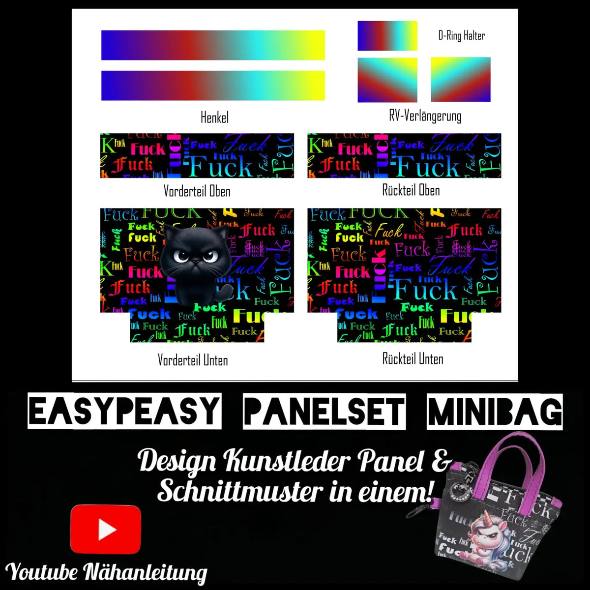 Easy Peasy KL Panelset MiniBag | Grumpy Cat