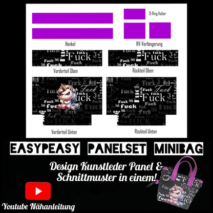 Easy Peasy KL Panelset MiniBag | Grumpy Unicorn