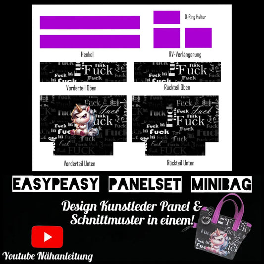 Easy Peasy KL Panelset MiniBag | Grumpy Unicorn