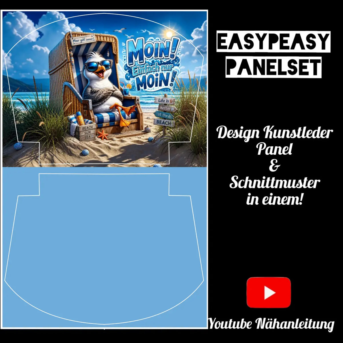 Easy Peasy KL Panelset Moin | Kosmetiktasche Roundtop