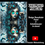 Easy Peasy KL Panelset Steampunk Lady Turquoise