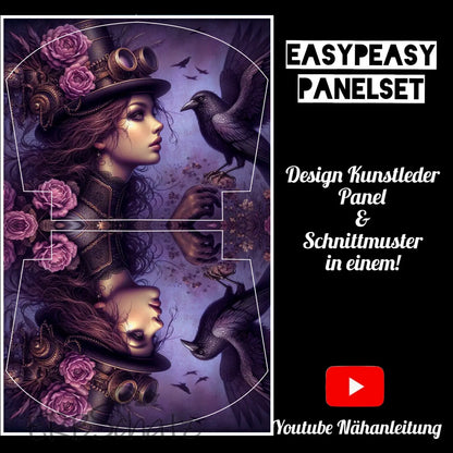 Easy Peasy KL Panelset Steampunk Raven Girl