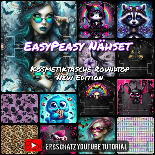 Easy Peasy KL Panelset | Kosmetiktasche Roundtop 2.0 | 26 x