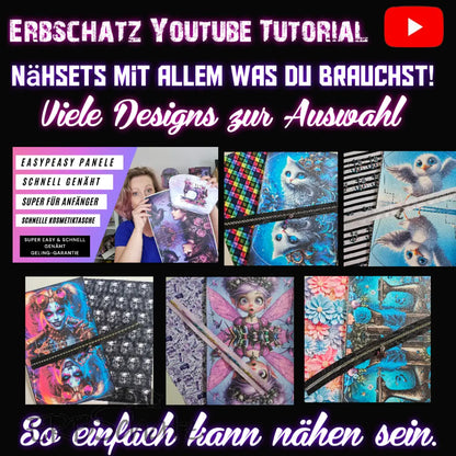 Easy Peasy Panelset Kosmetiktasche Roundtop 26 x 40cm