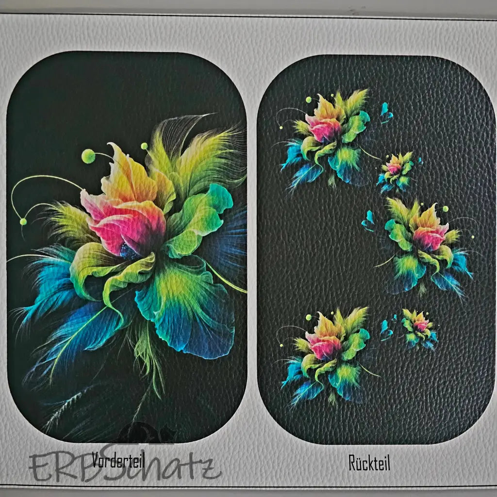 Easy Peasy Panelset Smartphone Bag 25 x 70cm - Neon Flowers